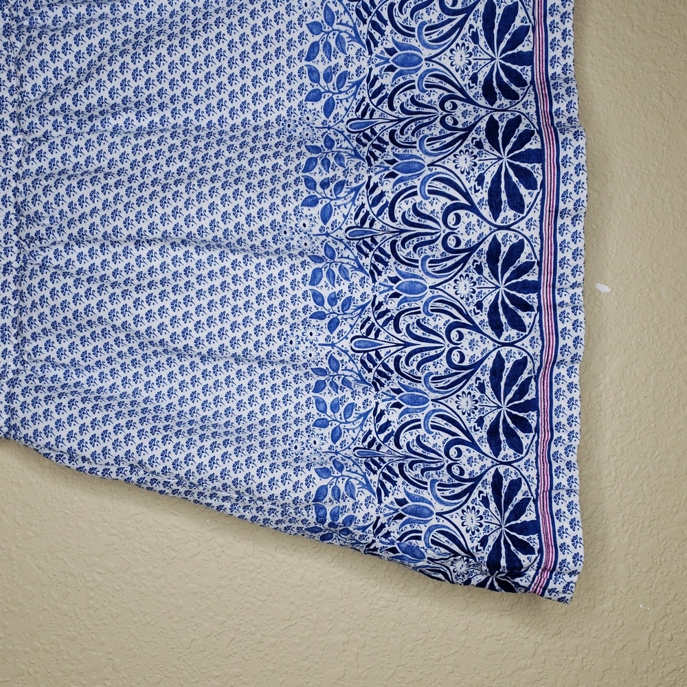 Tommy Bahama Havana Baroque Linen Cotton Swing Mini Skirt Size S Bohemian Beach - Picture 5 of 13